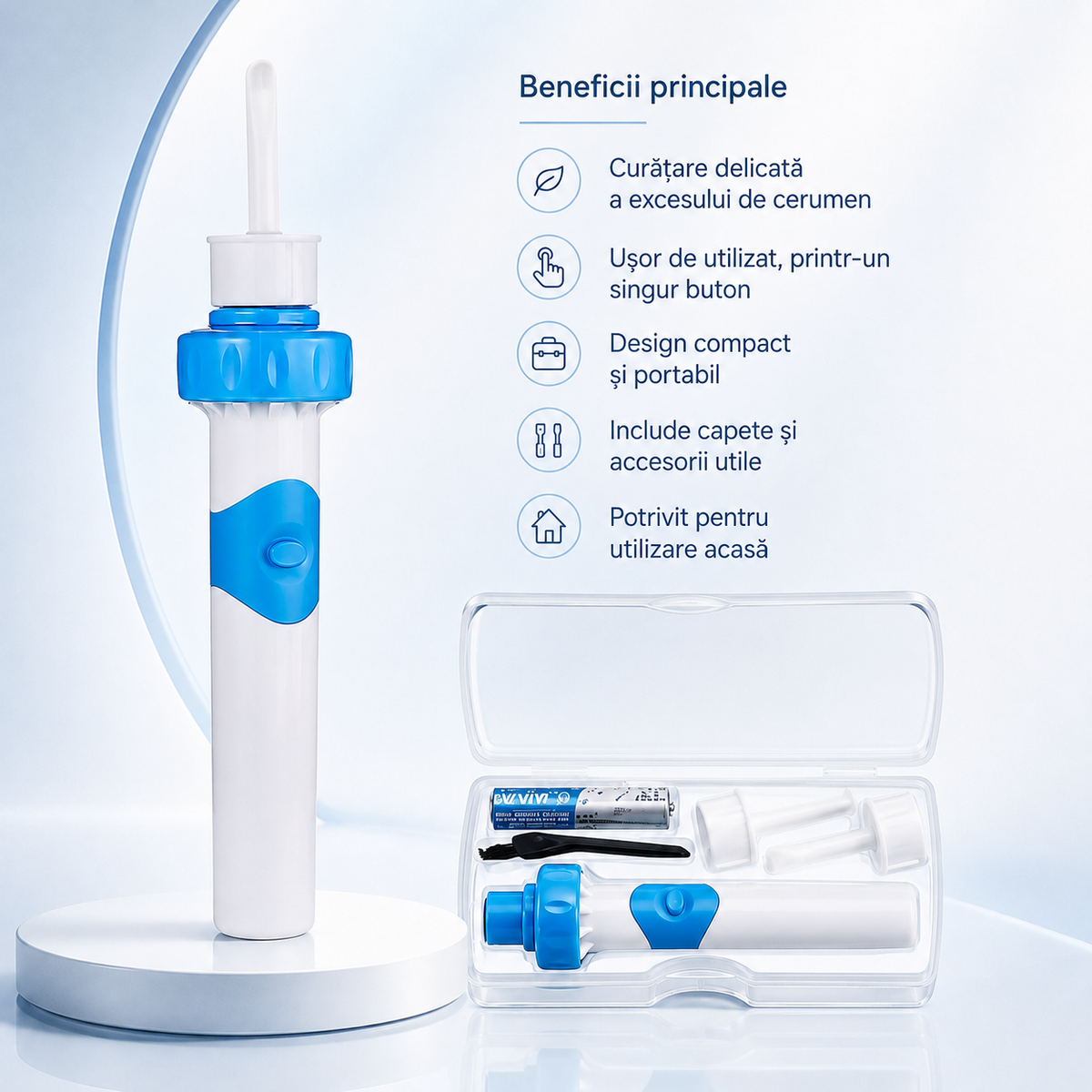 AuriClean – Aspirator Electric pentru Cerumen
